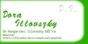 dora illovszky business card